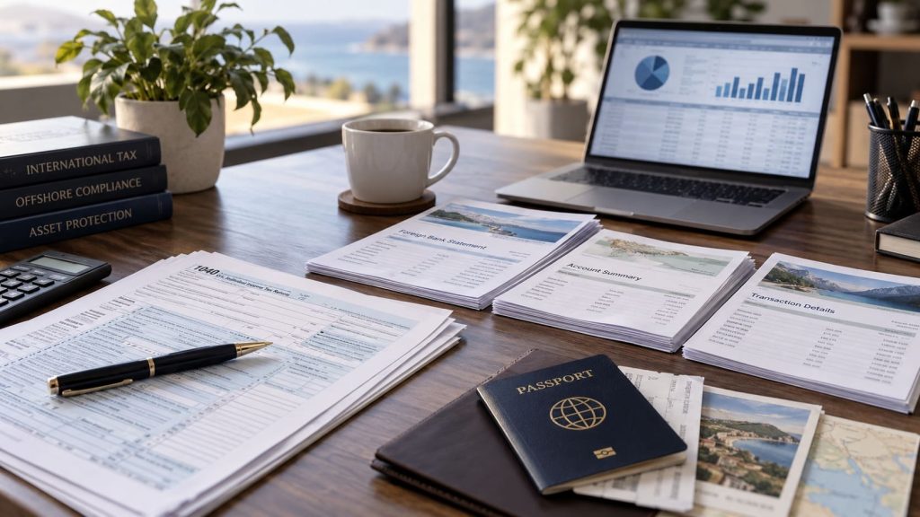 Foreign account and U.S. tax records for reviewing FBAR, SFOP and SDOP filing options